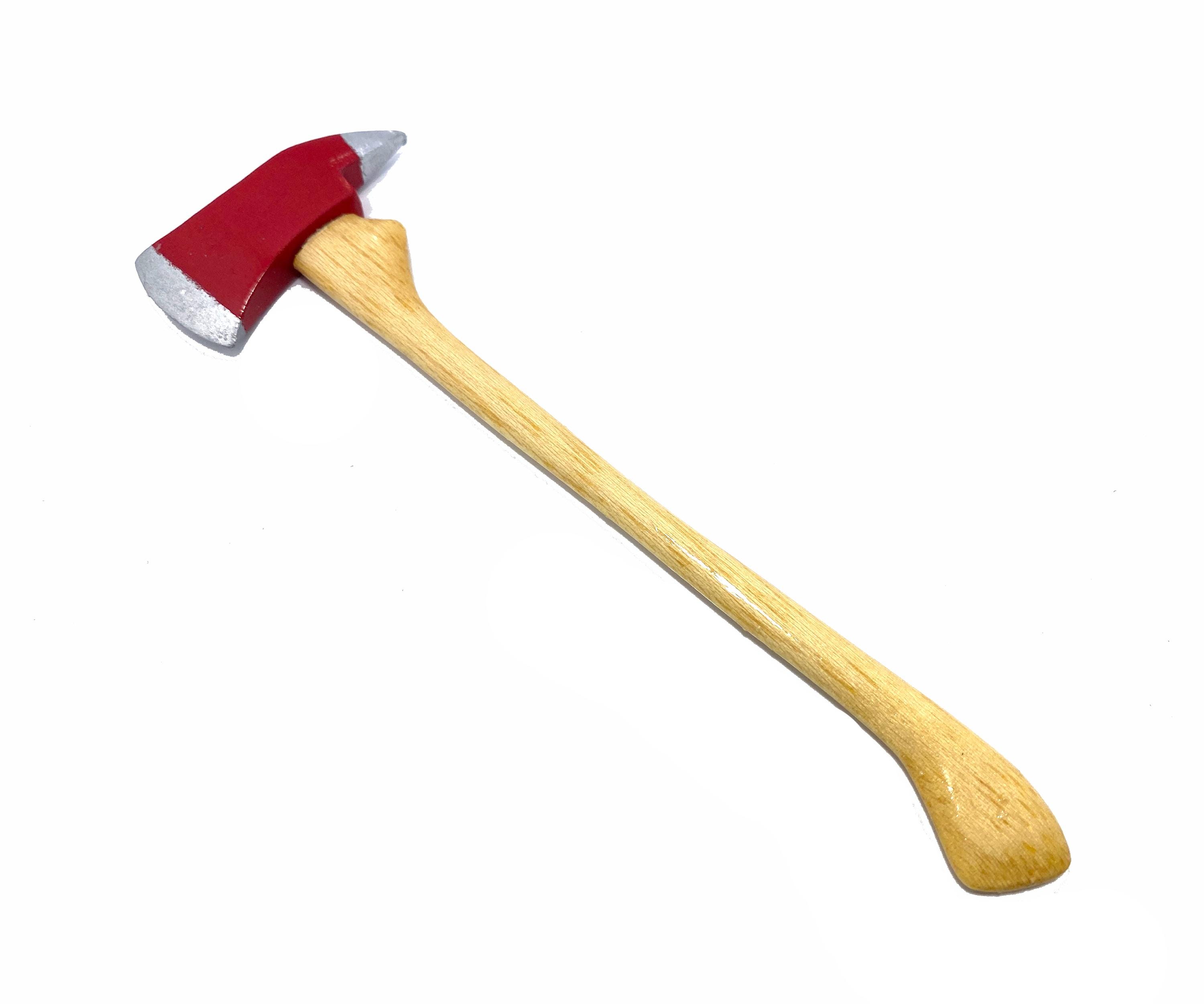 1/6 Scale Custom Fireman Axe Hatchet Handmade Handcraft Firefighter Mini Toy Action Figure