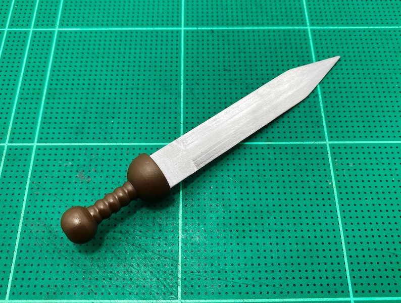 1/6 Scale Custom Miniature Roman Gladius Sword Gladiator Medieval Replica Blade Figure image 2
