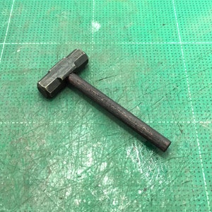 1/6 Scale Custom Made Metal Blacksmith Hammer Handmade Handcraft Mini Toy Action Figure