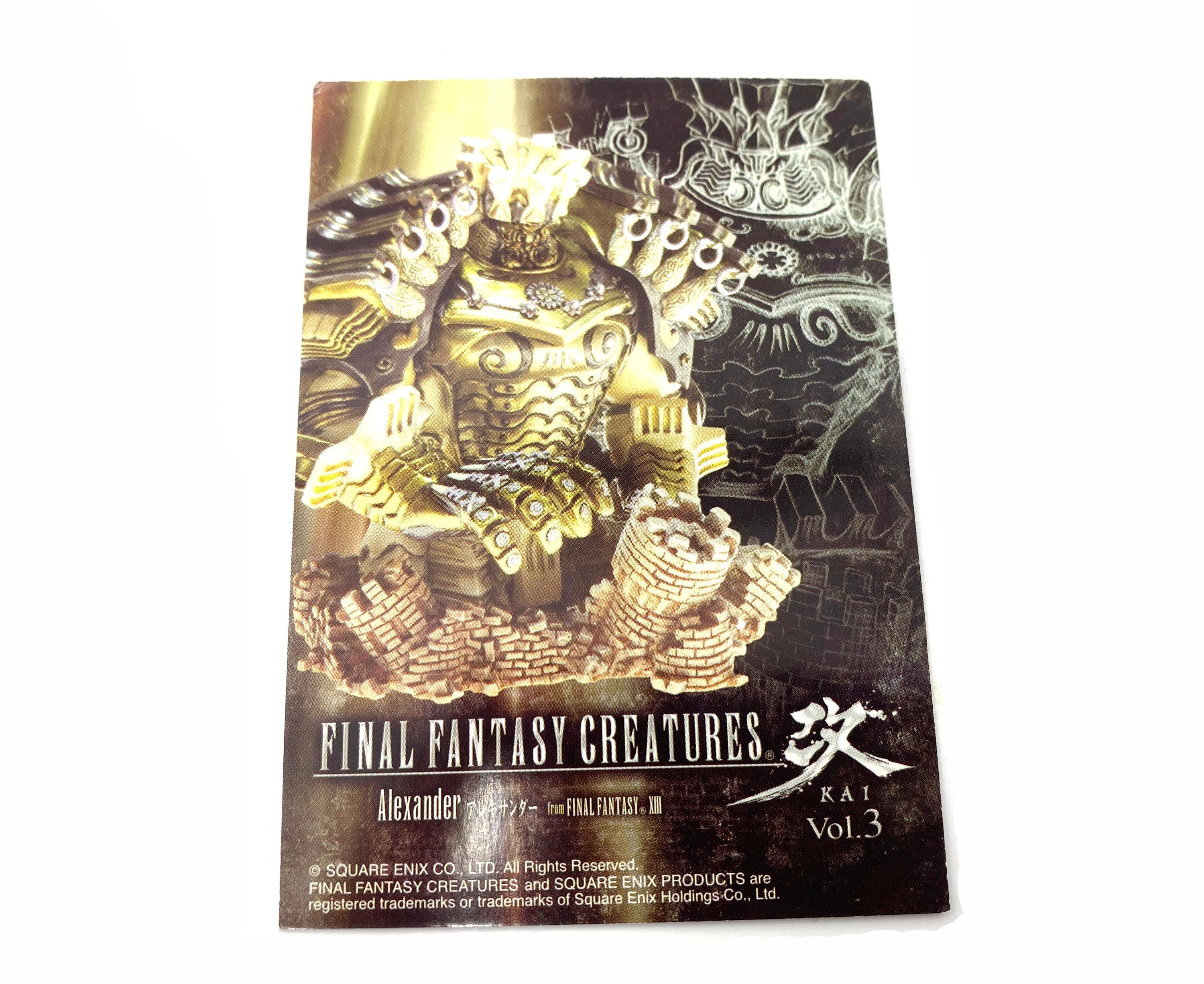FINAL FANTASY CREATURES KAI Vol. 1 3点 SQUARE Final Fantasy Creatures KAI vol.1 