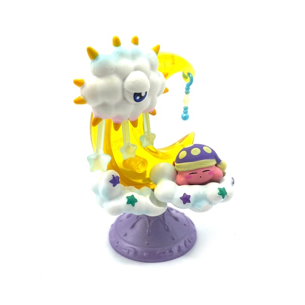 Kirby Star and Galaxy Starium Interior Figure Re-Ment Gashapon Toys Japan - Moon and Clouds