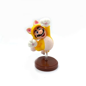 Super Mario Bros Collection Mini Model Toys Figure  Japan - Neko Mario