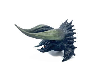 Imán para cabeza de trofeo de figura de Capcom Bandai de Monster Hunter World: Diablos negros