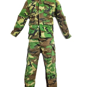 1/6 Scale Custom Made Military Suit - Woodland Camo US Army Replica Clothes Uniform