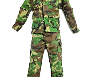 1/6 Scale Custom Made Military Suit - Woodland Camo US Army Replica Clothes Uniform