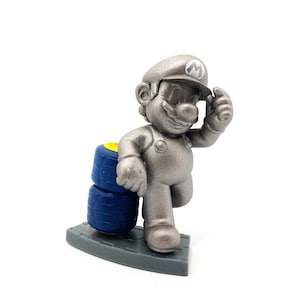 Mario Kart 7 Nintendo Suntory Big Figure Collection Model Toys  - Metal Mario