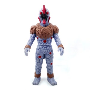 Ultraman Monster Kaiju Bandai Vintage Toy Soft Vinyl Figure Japan - Alien Nackle Gray