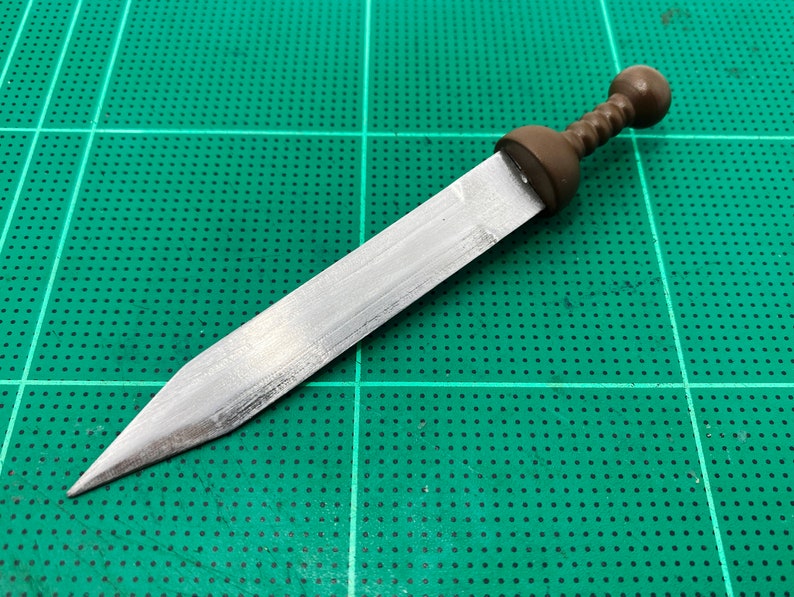 1/6 Scale Custom Miniature Roman Gladius Sword Gladiator Medieval Replica Blade Figure image 5