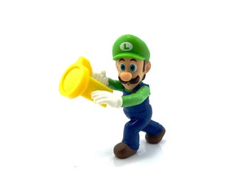 Super Mario Bros. McDonald Happy Meal Kid Collection Modellleksaker Figur - Luigi & Ficklampa