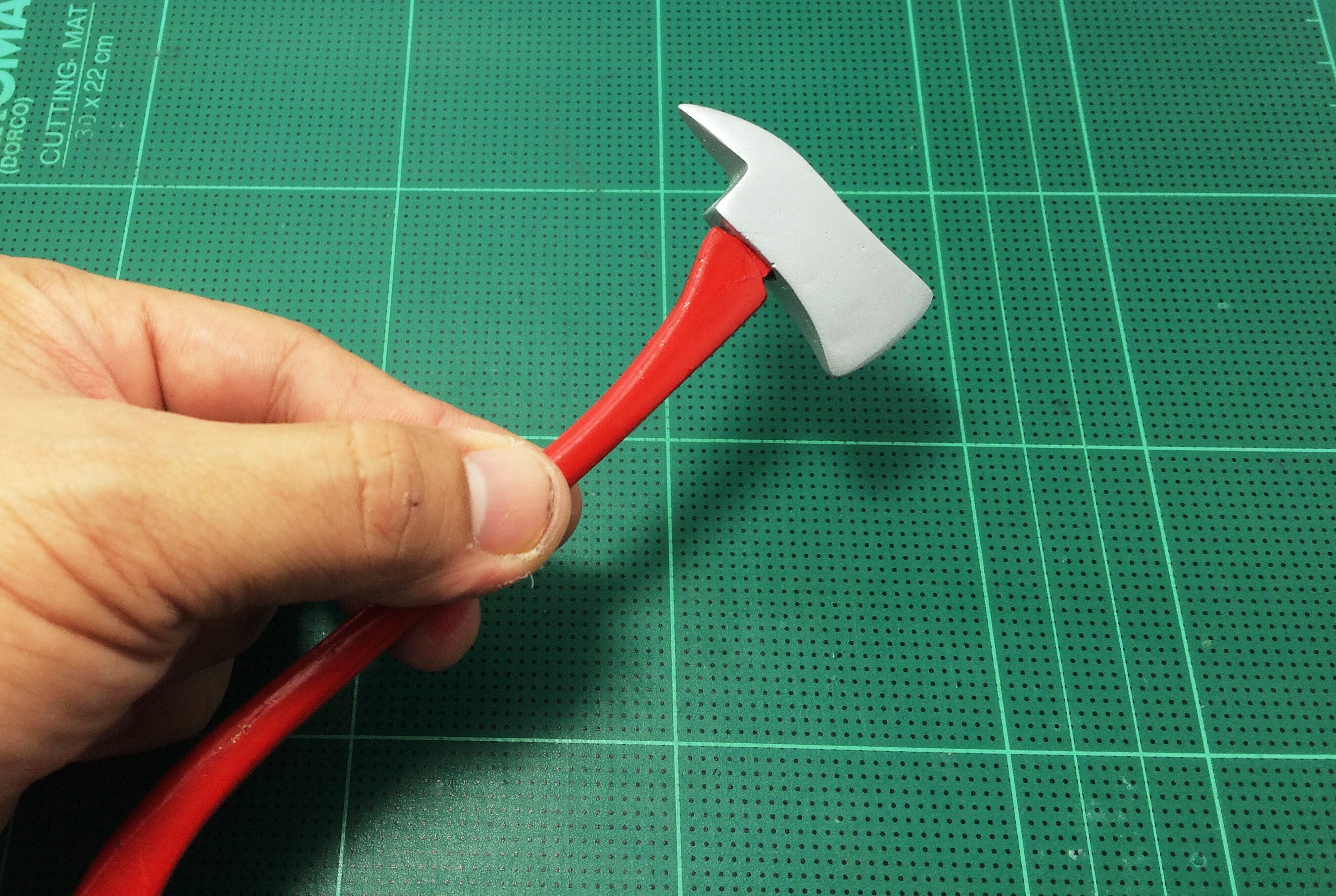 1/6 Scale Custom Made Fireman Axe Red Handle Hatchet Handmade Etsy