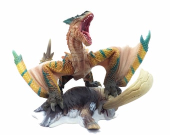 モンスターハンターDXスタチューモデルモンスターズ2 リオレウス　ティガレックス モンハン DXスタチューモデルモンスターズ2 リオレウス ティガ