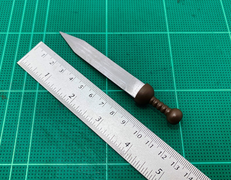 1/6 Scale Custom Miniature Roman Gladius Sword Gladiator Medieval Replica Blade Figure image 8