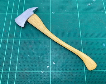 1/6 Scale Custom Fireman Axe Hatchet Handmade Handcraft Firefighter Toy Action Figure