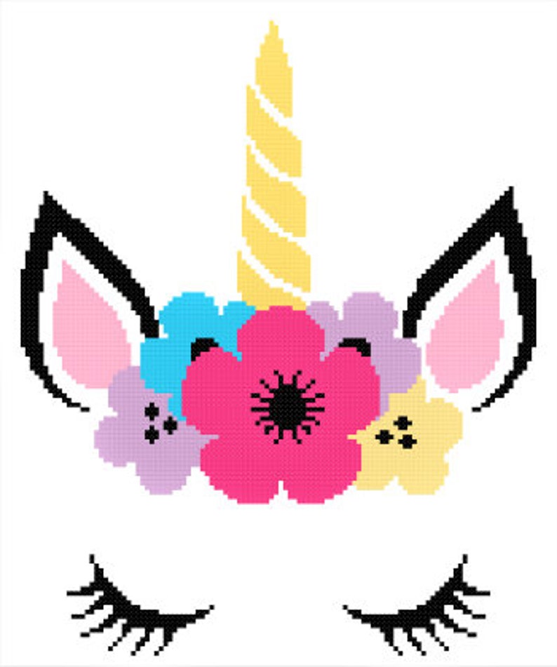 Unicorn Cross Stitch Pattern Baby Baby Nursery Cross Stitch Etsy