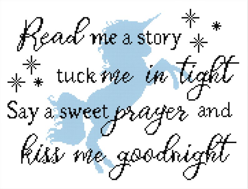 Boy Baby Shower Cross Stitch Pattern Modern Read Me a Story Etsy