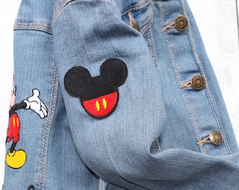 Boys Embroidered Disney Jacket Mickey Mouse Outfit Disney Denim