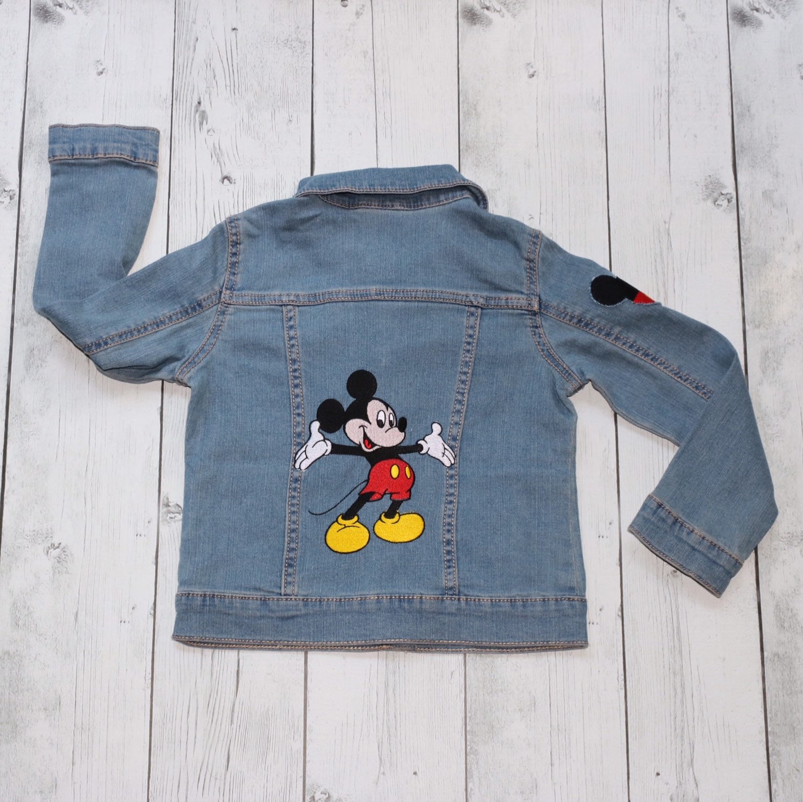 Boys Embroidered Disney jacket Mickey Mouse outfit Disney | Etsy