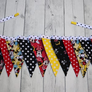 Disney party banner,minnie mouse nursery, Baby shower, disney bunting, disney party banner, Minnie Mouse nursery, Disney Baby Decor, image 1