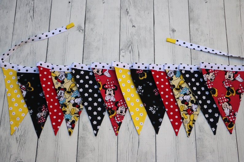 Disney party banner,minnie mouse nursery, Baby shower, disney bunting, disney party banner, Minnie Mouse nursery, Disney Baby Decor, image 1