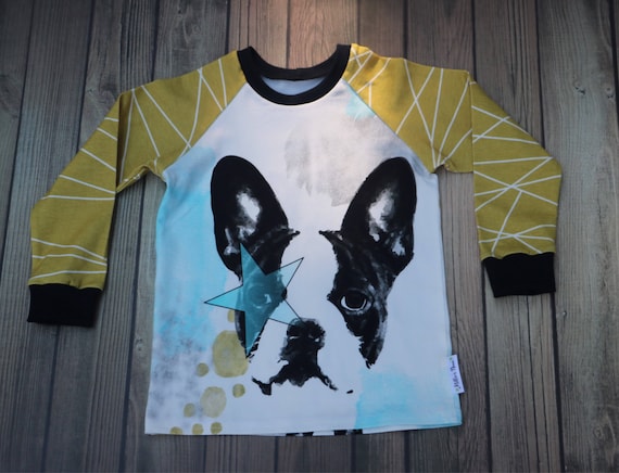 French bulldog top,kids french bulldog,Kids Frenchie top,gender neutral top,unisex bulldog top,french bulldog shirt,kids dog outfit,frenchie