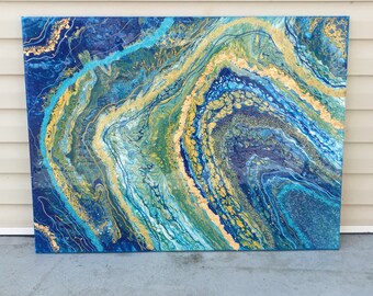 Geode wall art | Etsy