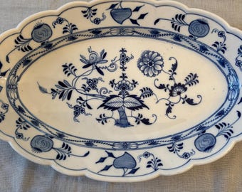 Plato de cebolla azul de Meissen