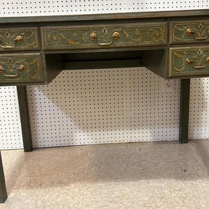 French Green Painted Writing Desk