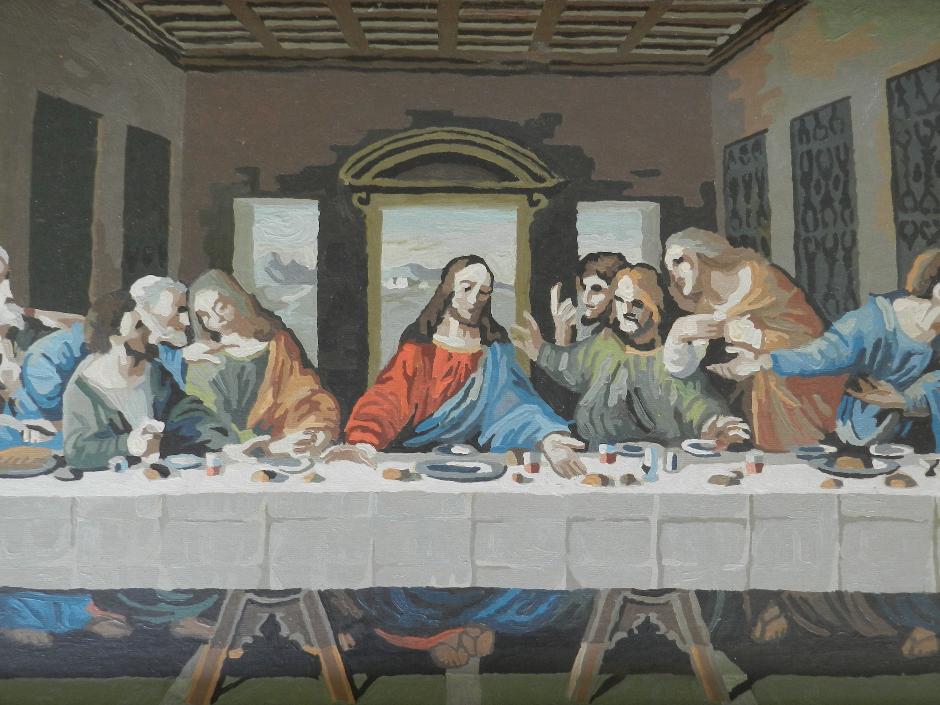 The Last Supper Paint by Number Etsy Canada