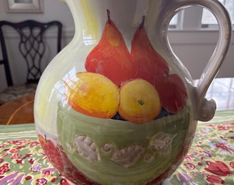 Vietri Pitcher en Sarah's Fruit Pitcher; Extra grande