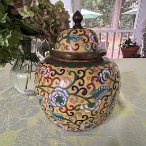 Cloisonne Ginger Jar