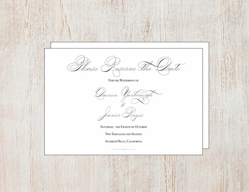 Please Reserve the Date Etsy