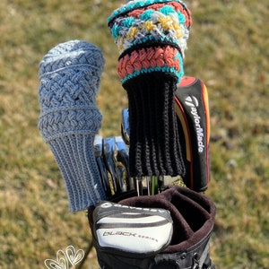 The Mulligan Golf Club Cover, Crochet Pattern, PDF download pattern, Crochet Golf Club Cover, Golf, image 4