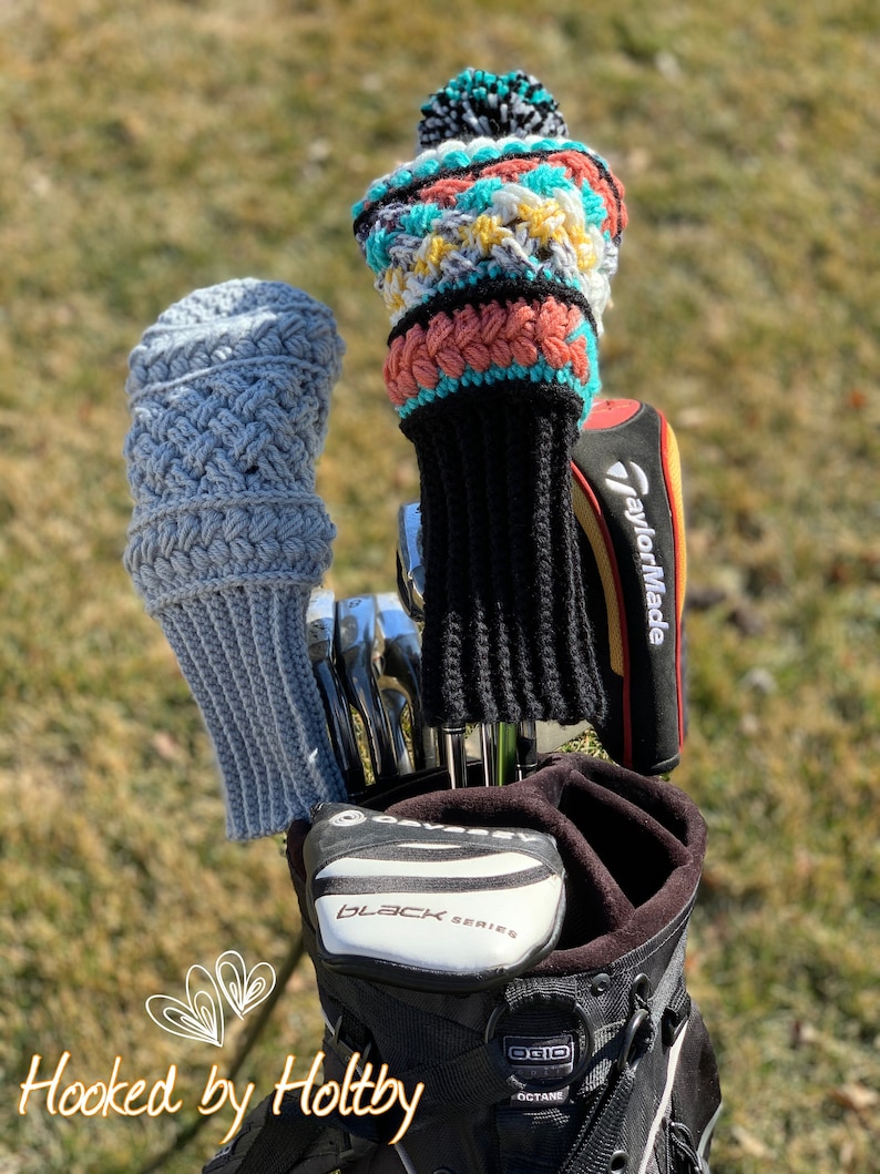 The Mulligan Golf Club Cover, Crochet Pattern, PDF download pattern, Crochet Golf Club Cover, Golf, image 4