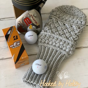 The Mulligan Golf Club Cover, Crochet Pattern, PDF download pattern, Crochet Golf Club Cover, Golf, image 3