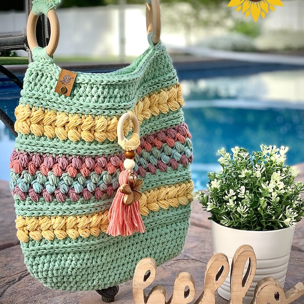 The Courtney Bag Crochet Pattern: Boho DIY Crossbody Bag (PDF Download)