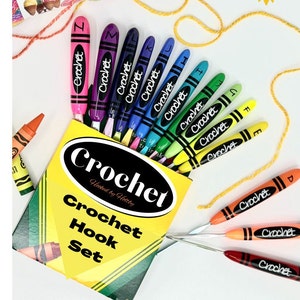 Crayon Crochet Hooks, Ergonomic Crochet Hooks, Hooked by Holtby Crochet Hooks, Crochet Hooks, Inline Crochet Hooks, Bates Crochet Hooks image 5