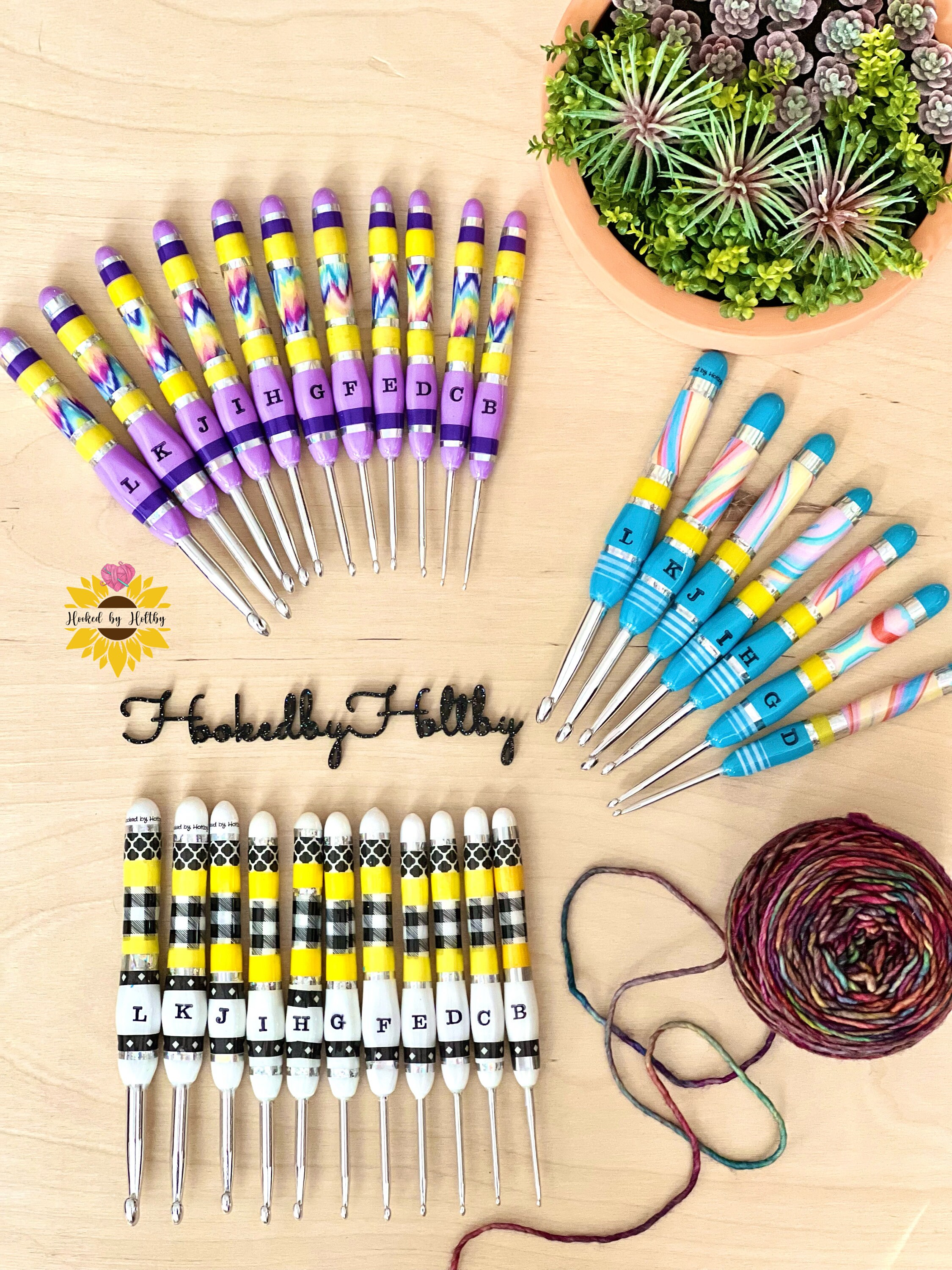 Crochet Hooks Pretty Crochet Hooks Resin Hooks Handmade Etsy