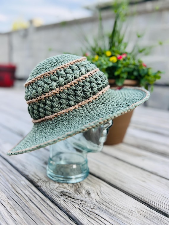 Courtney Sun Hat Crochet PATTERN: DIY Boho Style (PDF  display picture 2