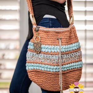 Sweet Emotions Bag, Crochet Pattern, DIY Crochet, Boho Crochet Pattern, PDF Download Pattern, Hooked by Holtby