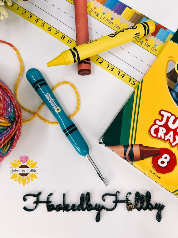 Crayon Crochet Hooks, Ergonomic Crochet Hooks, Hooked by Holtby Crochet  Hooks, Crochet Hooks, Inline Crochet Hooks, Bates Crochet Hooks 