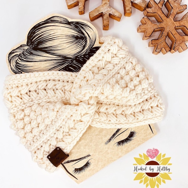 CrissCross Crochet Ear Warmer Pattern (PDF Download)