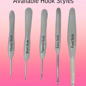 Crayon Crochet Hooks, Ergonomic Crochet Hooks, Hooked by Holtby Crochet Hooks, Crochet Hooks, Inline Crochet Hooks, Bates Crochet Hooks image 10