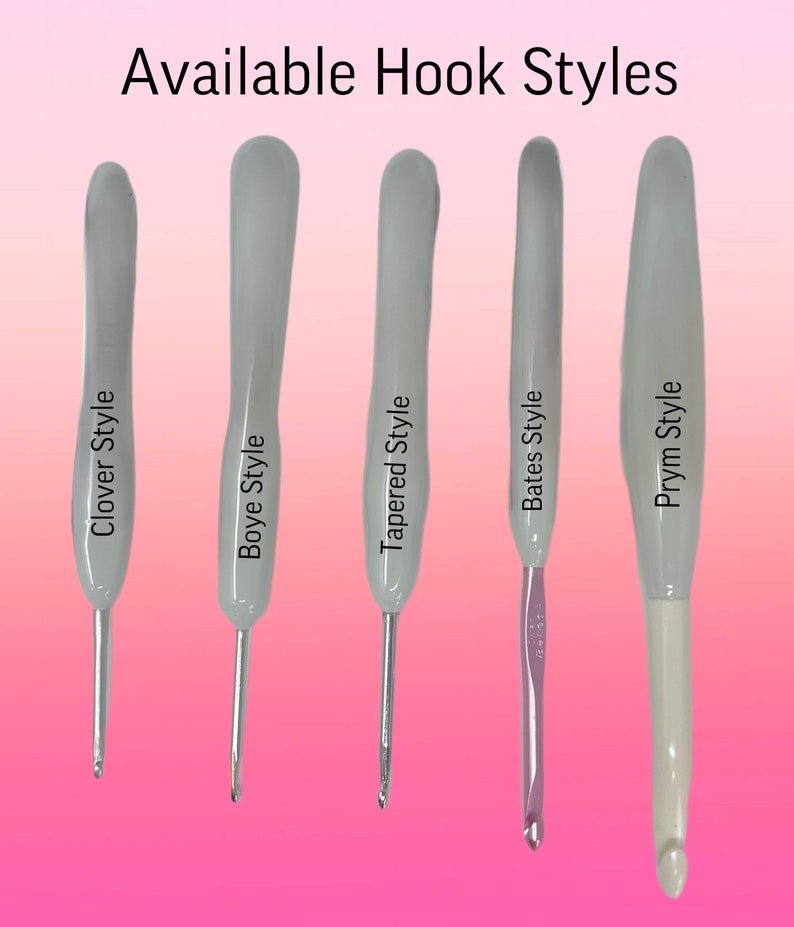 Crayon Crochet Hooks, Ergonomic Crochet Hooks, Hooked by Holtby Crochet Hooks, Crochet Hooks, Inline Crochet Hooks, Bates Crochet Hooks image 10