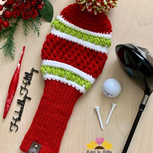 The Sweet Spot Golf Club Cover, DIY Crochet Pattern, PDF Download pattern, Crochet Golf Club Cover, Custom Golf Club Cover, Golf Sock