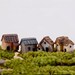 4pcs Mini House Cabin Terrarium Figurines Zakka Fairy Garden Decor Miniatures Bonsai Tools Resin Craft Micro Landscape Home Ornaments Gnomes 