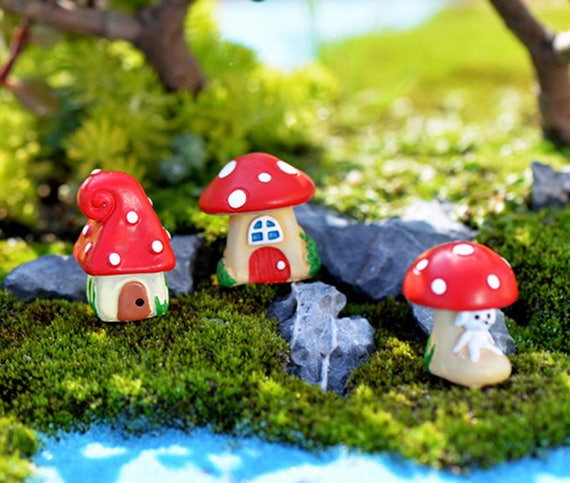 5X Harz Mini Schafe Tiere Startseite Micro Fairy Garten Miniaturen Dekor DIY