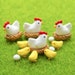 1 set ( 16pcs ) Chicken Breed Hen Family Bonsai Tools Fairy Garden Decoration Miniatures Resin Terrarium Figurines Jardin Micro Landscape 