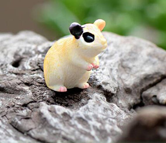 8pcs Hamster Model Crafts Decorative Moss Accessories Micro Landscape  Adornments 