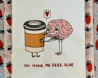 Coffee Brain - Art Print