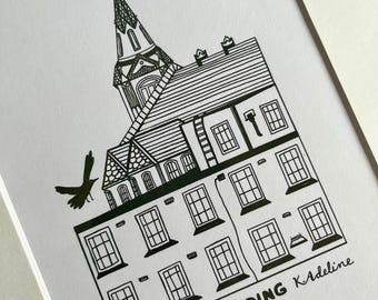 Big Guy Landing - Crow Bro - Art Print